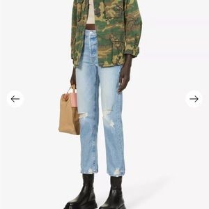 MOTHER Superior Tomcat straight mid-rise jeans